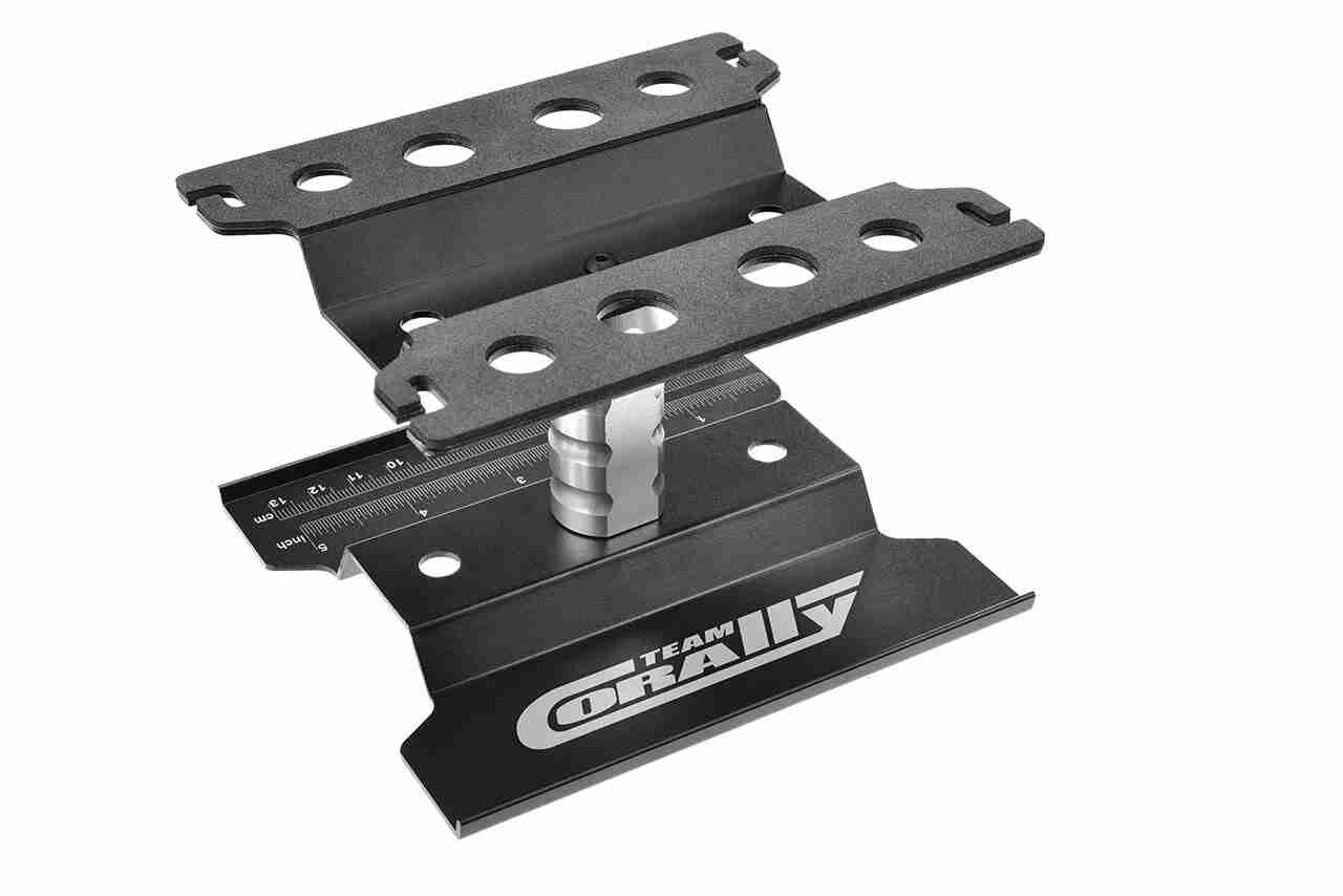 Team Corally Car Stand Aluminium Black 1 Set Team Corally Car Stand Aluminium Black 1 Set
