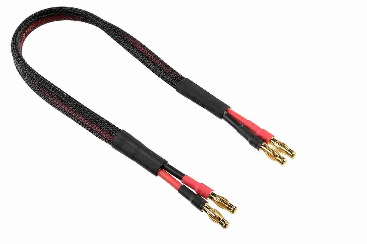 Corally Charge Lead 4 mm Banana Gold connectors 14 AWG ULTRA V+ Silicone Wire 30cm Corally Charge Lead 4 mm Banana Gold connectors 14 AWG ULTRA V+ Silicone Wire 30cm