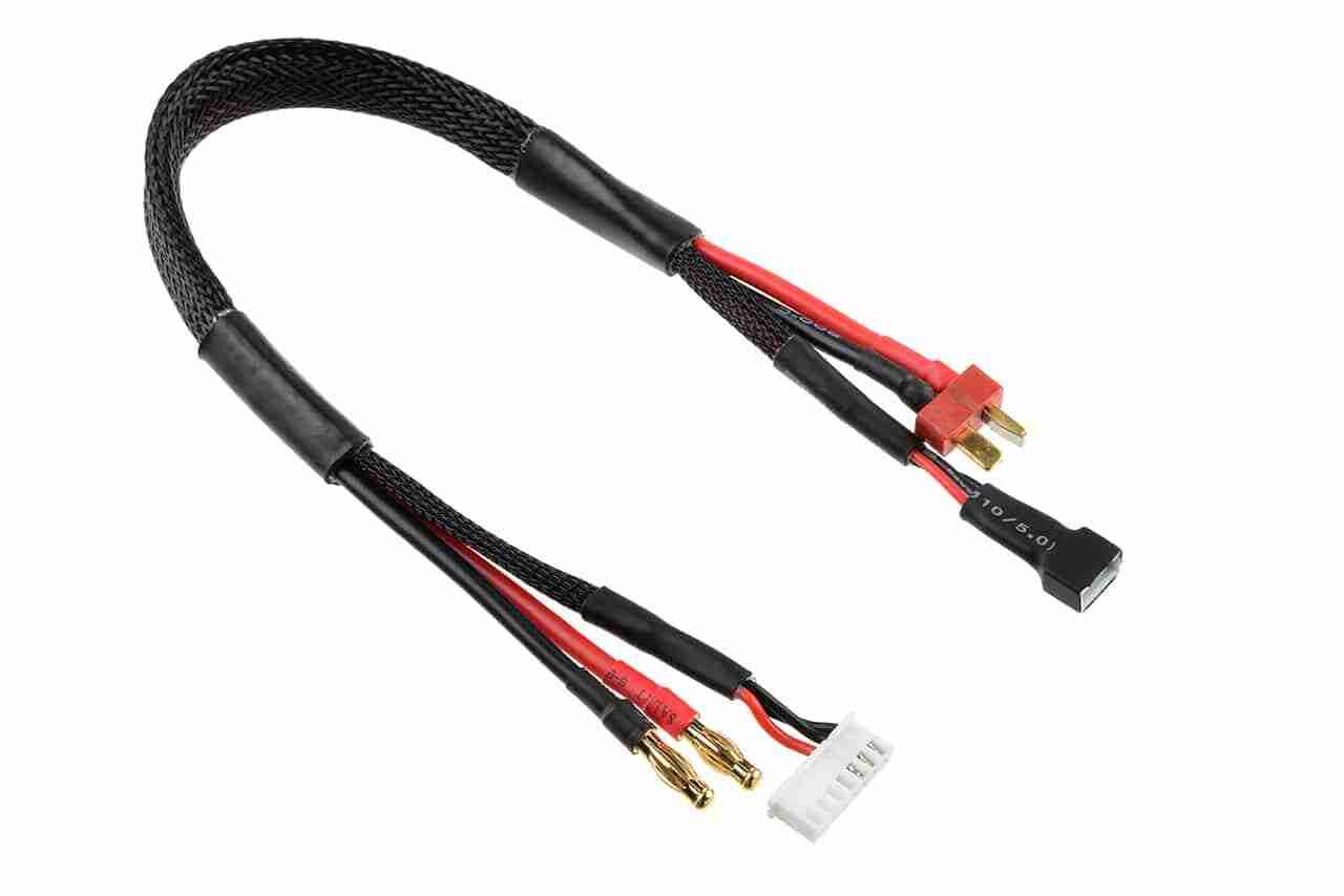 Corally Charge/Balance Lead T-Plug 2S Charger 6S XH Connector 2S XH Connector 14 AWG ULTRA V+ Silicone Wire 30cm Corally Charge/Balance Lead T-Plug 2S Charger 6S XH Connector 2S XH Connector 14 AWG ULTRA V+ Silicone Wire 30cm
