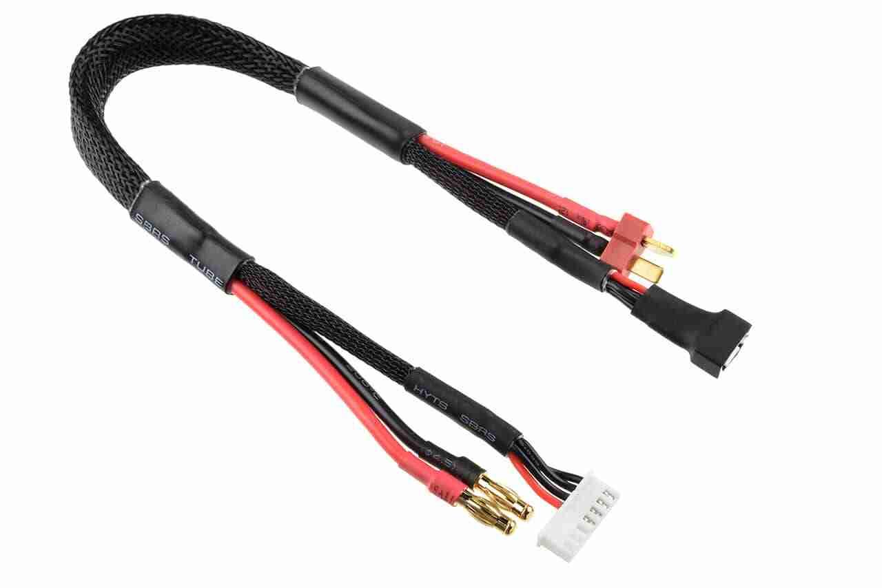 Corally Charge/Balance Lead T-Plug 3S Charger 6S XH Connector 3S XH Connector 14 AWG ULTRA V+ Silicone Wire 30cm Corally Charge/Balance Lead T-Plug 3S Charger 6S XH Connector 3S XH Connector 14 AWG ULTRA V+ Silicone Wire 30cm