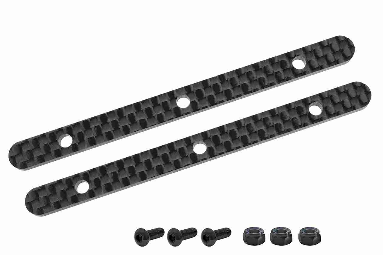 Team Corally Chassis Brace Stiffener Rear fits part C-00180-016-2 Carbon 2.5mm 2 Pcs Team Corally Chassis Brace Stiffener Rear fits part C-00180-016-2 Carbon 2.5mm 2 Pcs