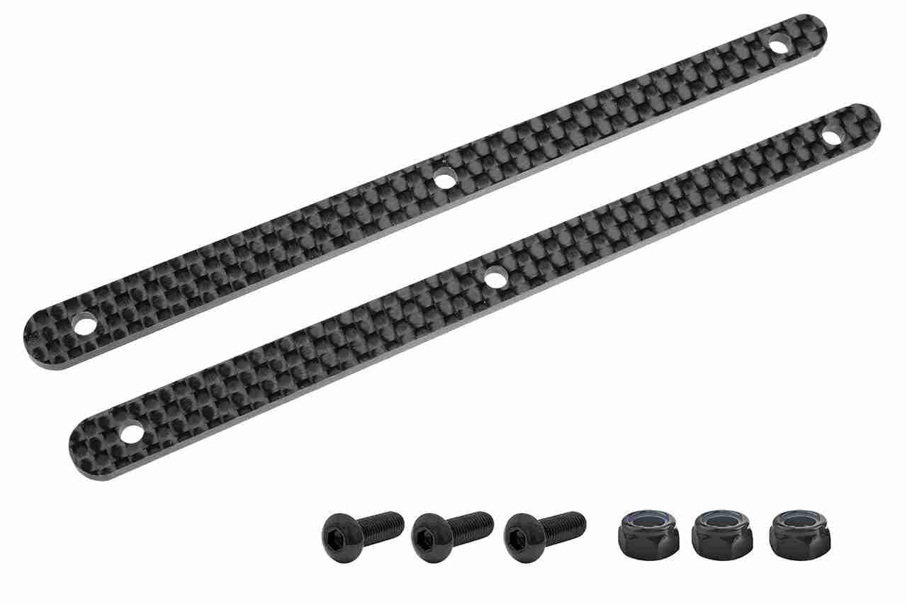 Team Corally Chassis Brace Stiffener Rear fits part C-00180-103 Carbon 2.5mm 2 Pcs Team Corally Chassis Brace Stiffener Rear fits part C-00180-103 Carbon 2.5mm 2 Pcs