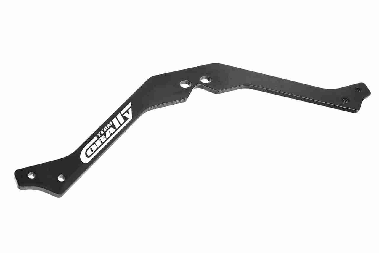 Team Corally Chassis Brace XL6S Center Upper Aluminum 3mm Black 1 Pc Team Corally Chassis Brace XL6S Center Upper Aluminum 3mm Black 1 Pc