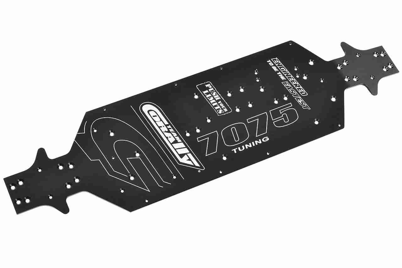 Team Corally Chassis MT G2 Aluminum 7075 3mm Hard Anodised Black Made In Italy Team Corally Chassis MT G2 Aluminum 7075 3mm Hard Anodised Black Made In Italy