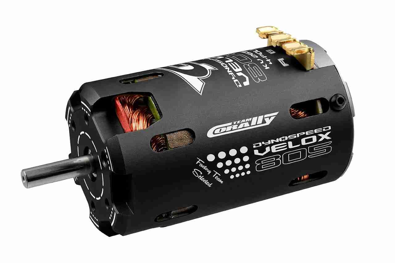 Team Corally Dynospeed VELOX 805 1/8 Sensored 4-Pole Competition Brushless Motor On-Road 1/8 1750 KV Team Corally Dynospeed VELOX 805 1/8 Sensored 4-Pole Competition Brushless Motor On-Road 1/8 1750 KV