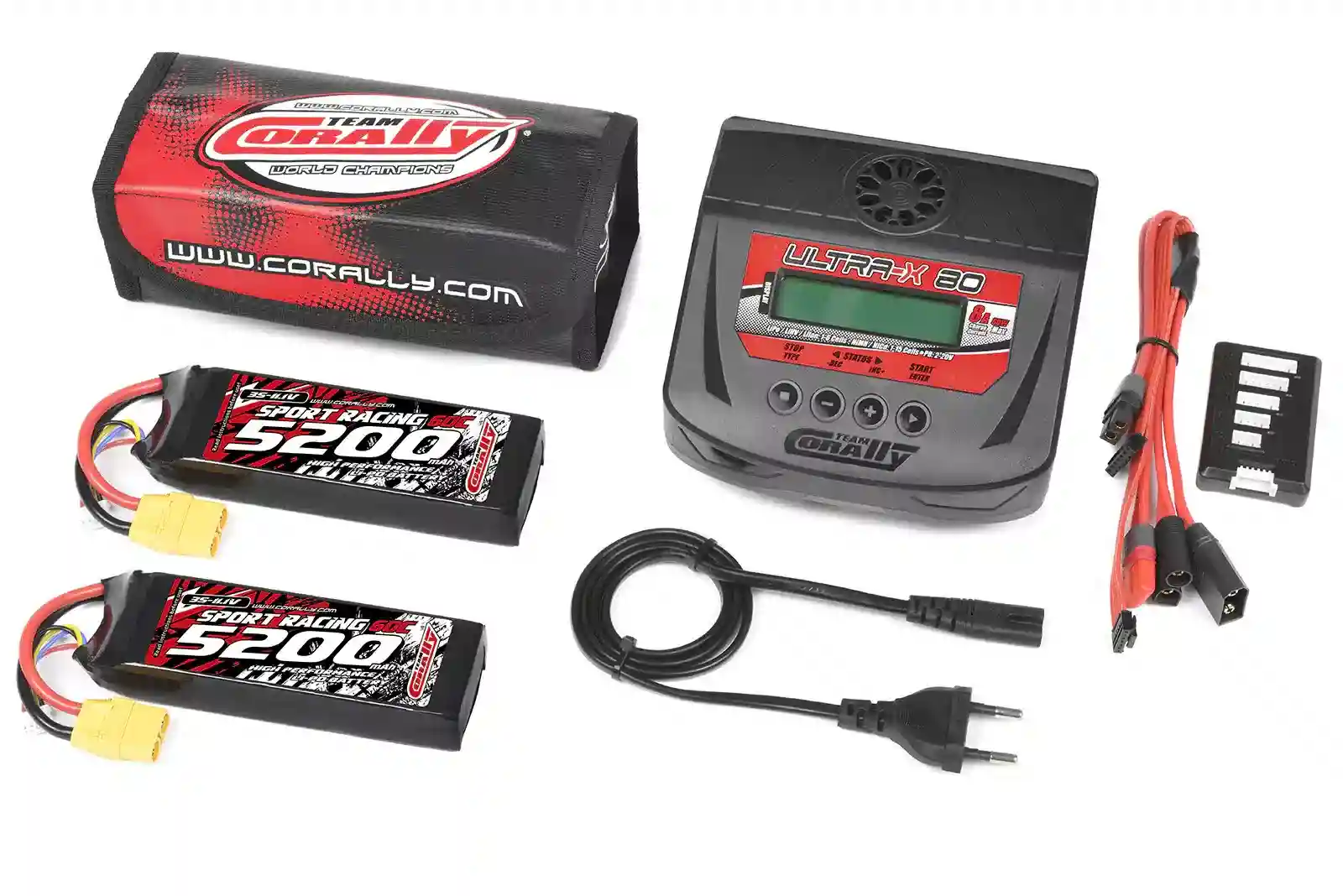 Team Corally Energy Pack 2X Lipo 60C 5200MAH 3S XT-90-C-47231-03-06 Team Corally Energy Pack 2X Lipo 60C 5200MAH 3S XT-90 C-47231-03-06
