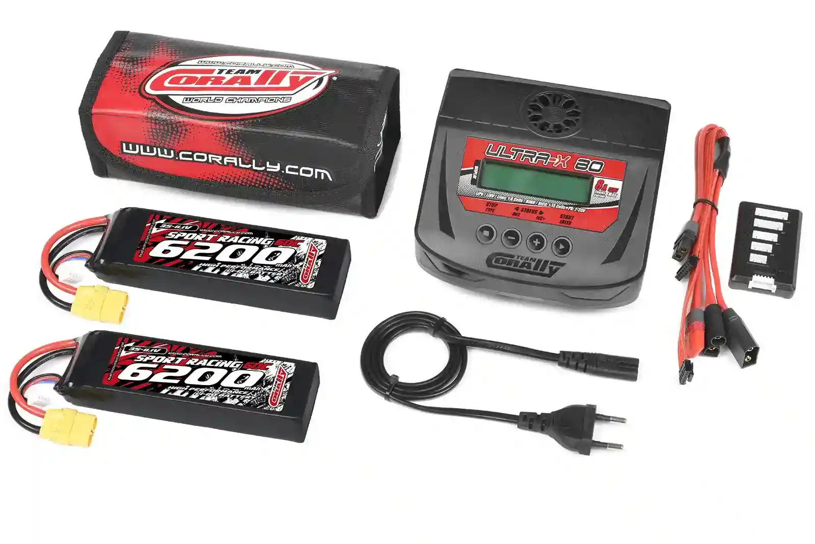 Team Corally Energy Pack 2X Lipo 60C 6200Mah 3S XT-90-C-47236-03-06 Team Corally Energy Pack 2X Lipo 60C 6200Mah 3S XT-90 C-47236-03-06