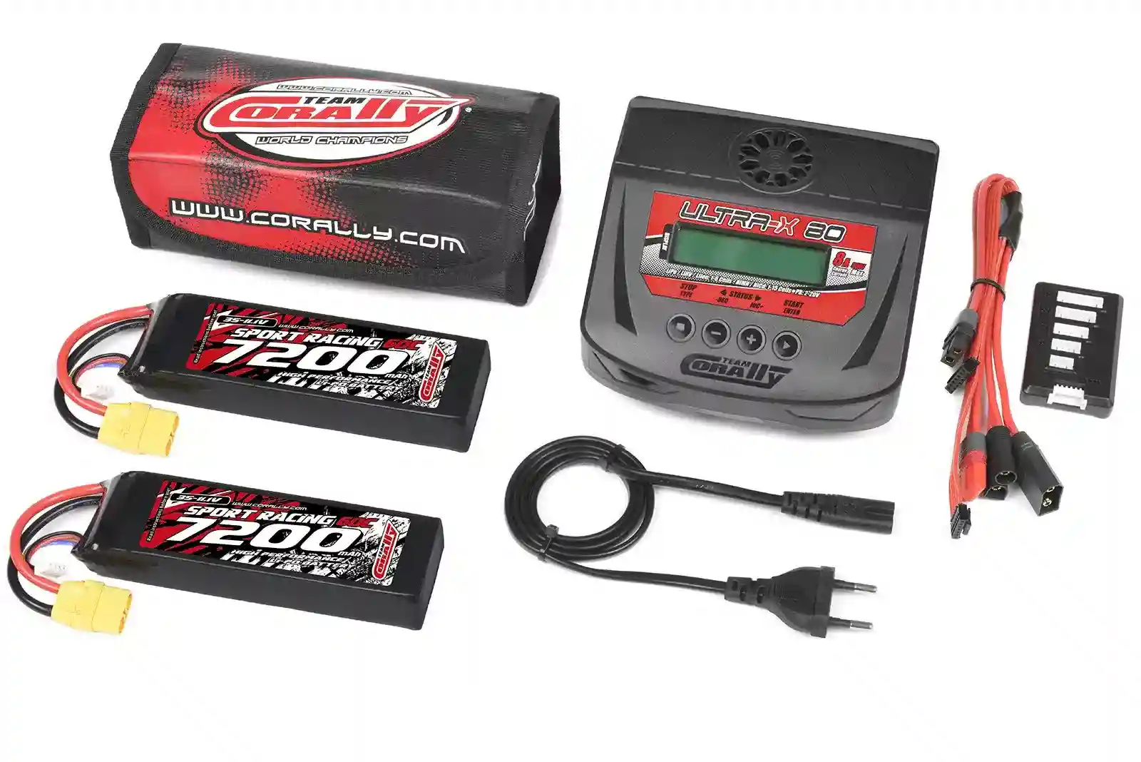 Team Corally Energy Pack 2X Lipo 60C 7200Mah 3S XT-90-C-47237-03-06 Team Corally Energy Pack 2X Lipo 60C 7200Mah 3S XT-90 C-47237-03-06