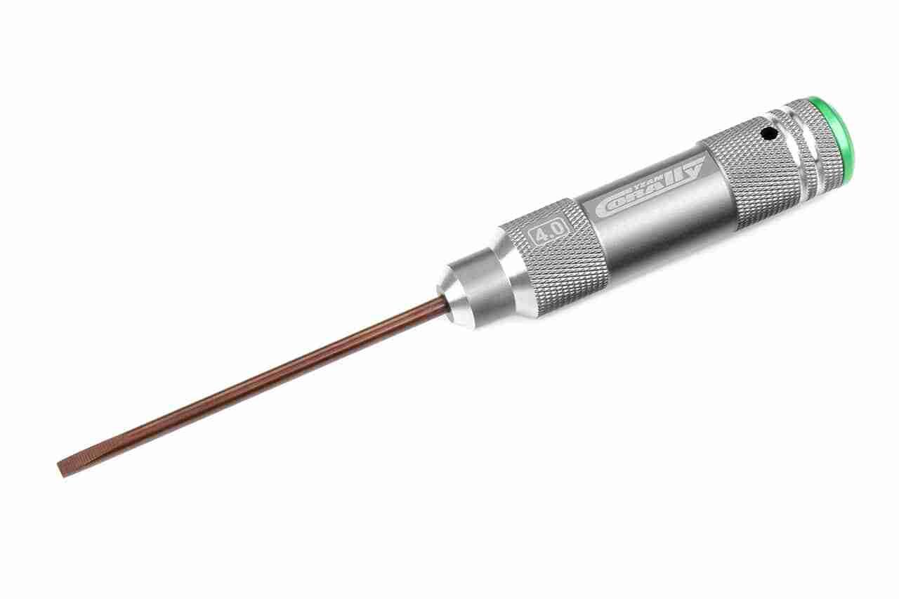 Team Corally Factory Pro Tool Hardened Tip Alu Grip Flat 4.0mm Team Corally Factory Pro Tool Hardened Tip Alu Grip Flat 4.0mm