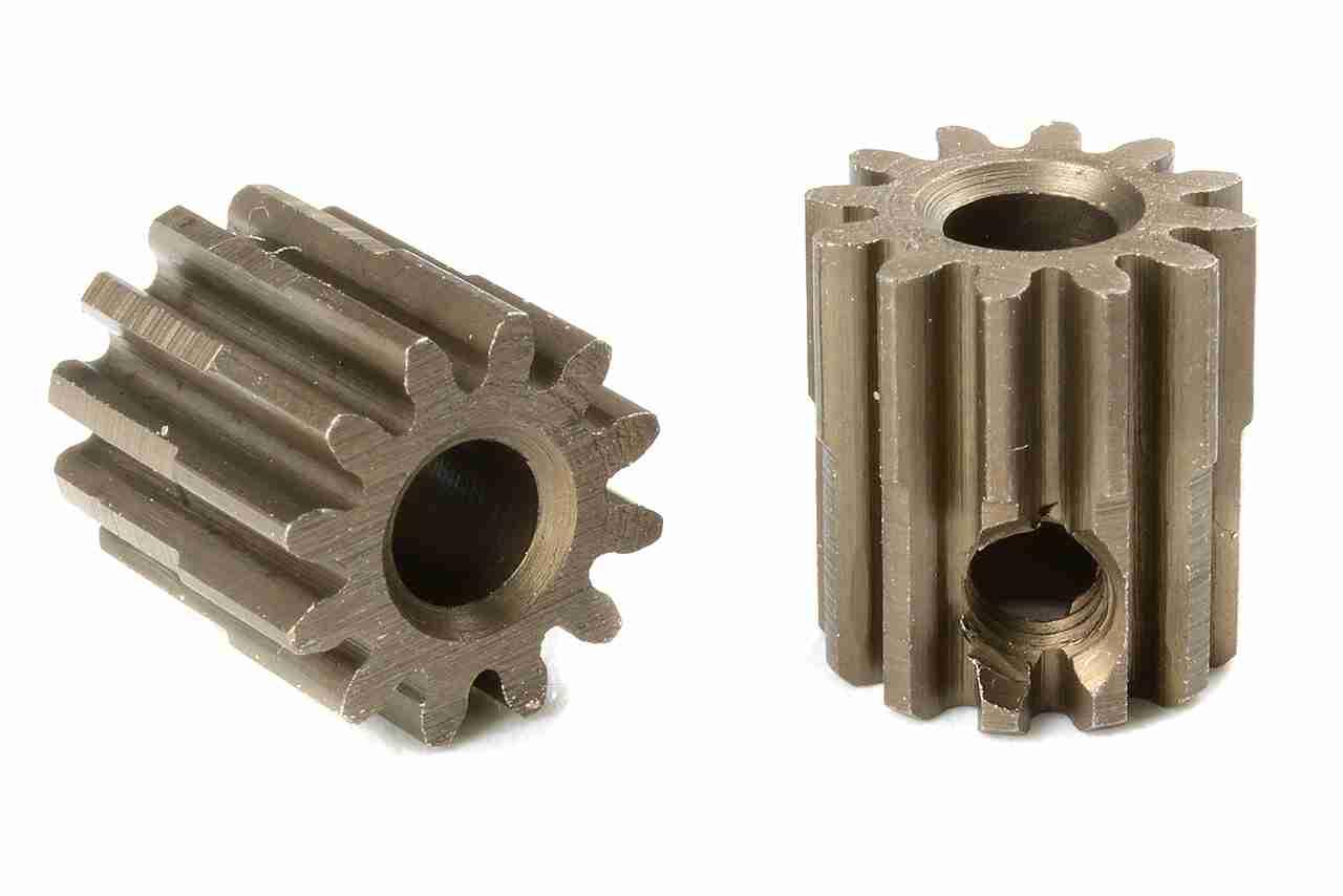 Team Corally M0.6 Pinion Short Hardened Steel 12 Teeth Shaft Dia. 3.17mm Team Corally M0.6 Pinion Short Hardened Steel 12 Teeth Shaft Dia. 3.17mm