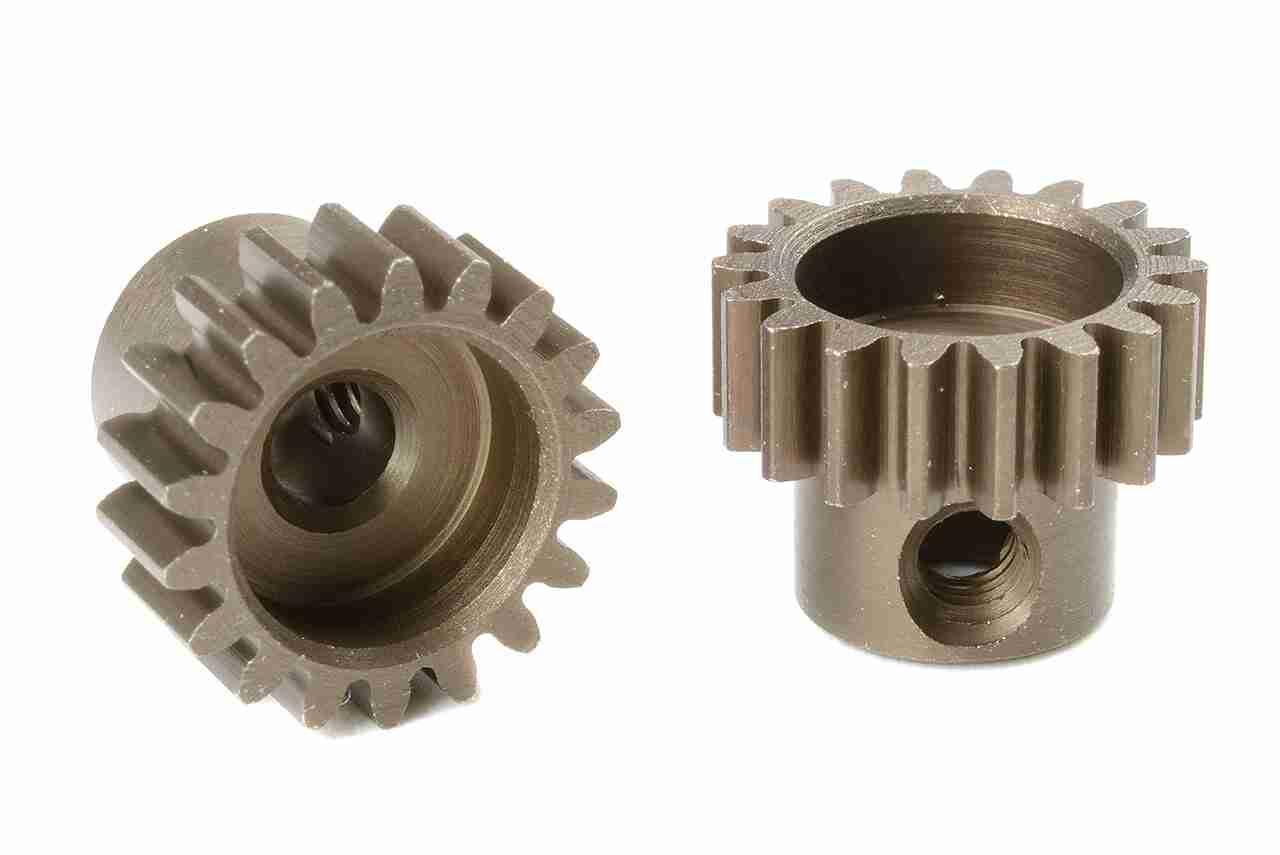Team Corally M0.6 Pinion Short Hardened Steel 18 Teeth Shaft Dia. 3.17mm Team Corally M0.6 Pinion Short Hardened Steel 18 Teeth Shaft Dia. 3.17mm