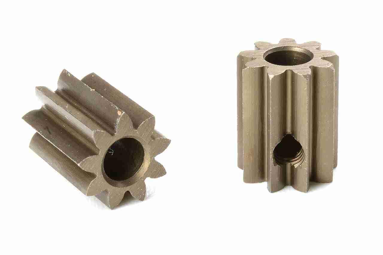 Team Corally M0.6 Pinion Short Hardened Steel 9 Teeth Shaft Dia. 3.17mm Team Corally M0.6 Pinion Short Hardened Steel 9 Teeth Shaft Dia. 3.17mm