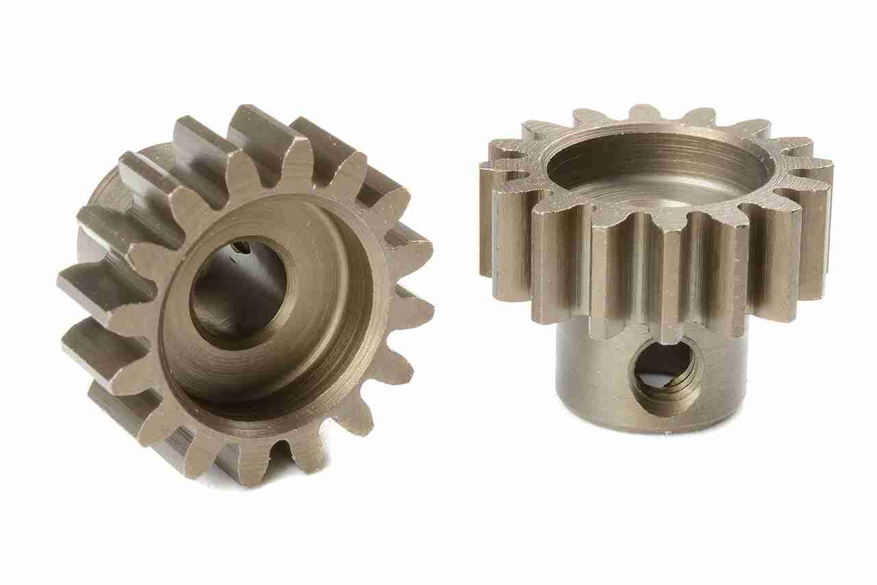 Team Corally M1.0 Pinion Short Hardened Steel 16 Teeth Shaft Dia. 5mm Team Corally M1.0 Pinion Short Hardened Steel 16 Teeth Shaft Dia. 5mm