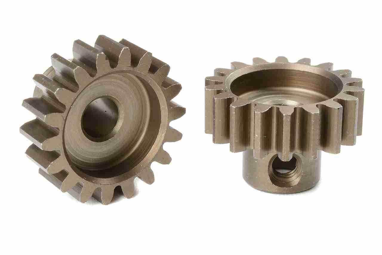 Team Corally M1.0 Pinion Short Hardened Steel 18 Teeth Shaft Dia. 5mm Team Corally M1.0 Pinion Short Hardened Steel 18 Teeth Shaft Dia. 5mm