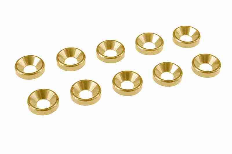 Team Corally M3 Flat Head Washer Aluminum LE 10 Pcs Team Corally M3 Flat Head Washer Aluminum LE 10 Pcs