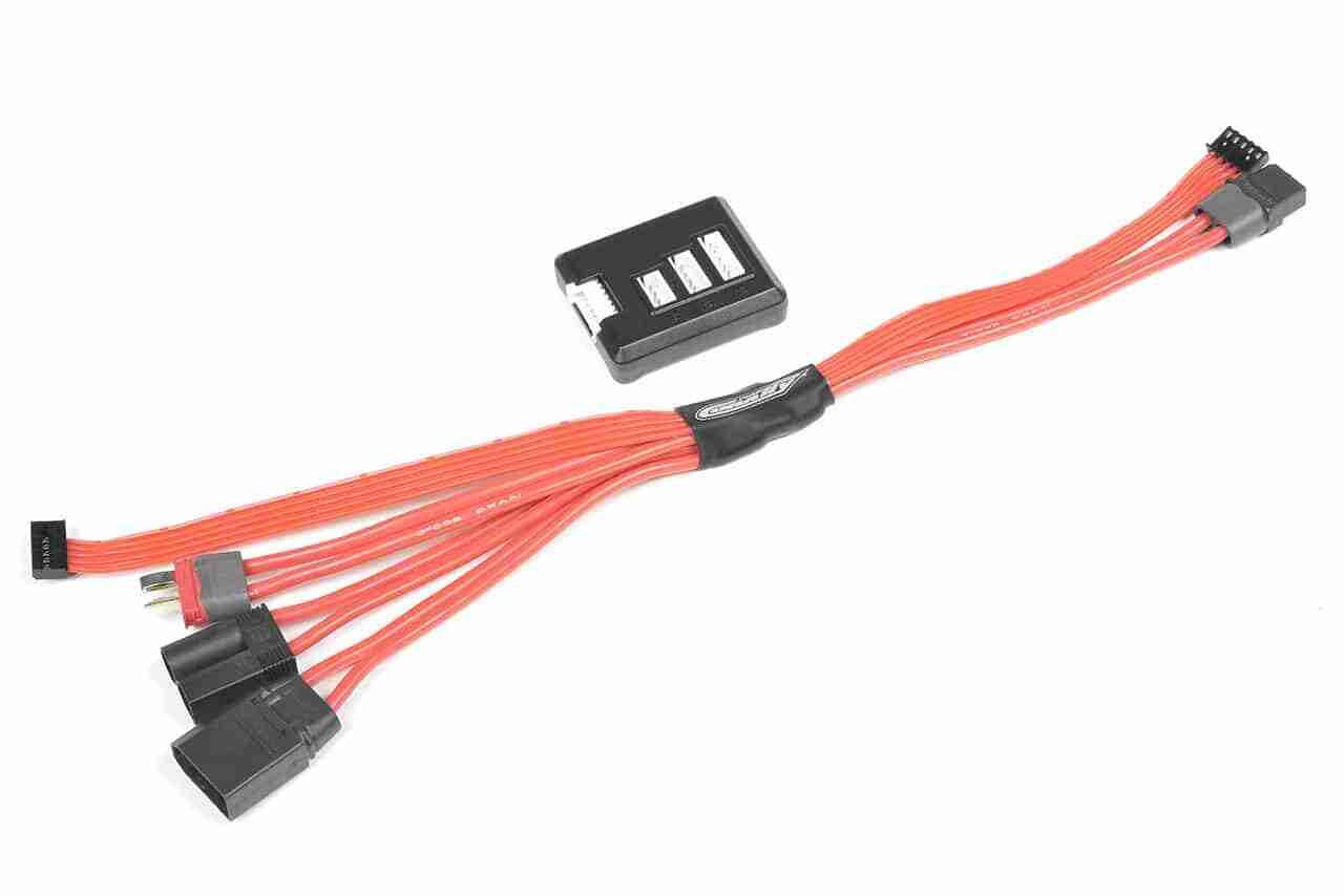 Corally Multi Charge / Balance Lead 3in1 XT-90 EC-5 T-Plug 4S Balance Board Corally Multi Charge / Balance Lead 3in1 XT-90 EC-5 T-Plug 4S Balance Board