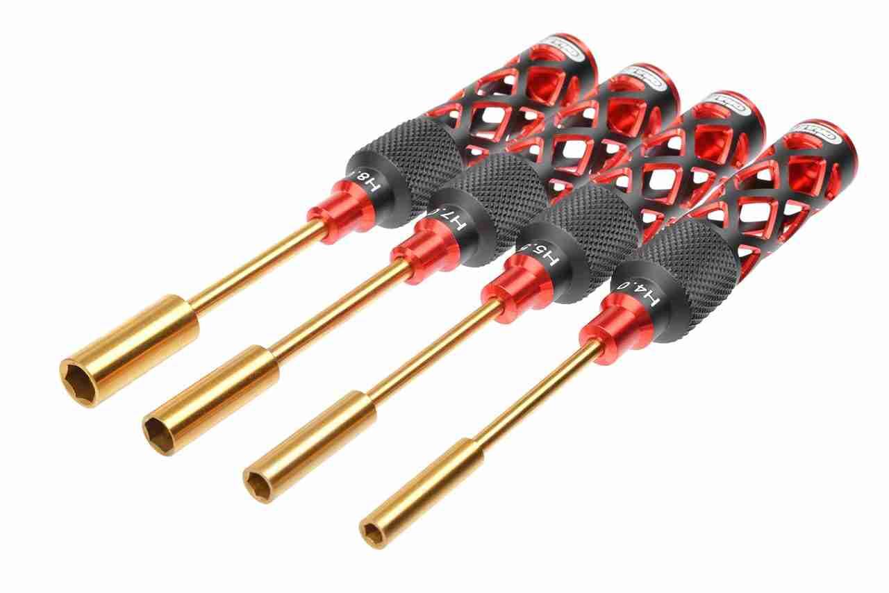 Team Corally Platinum Pro Tools Nut Driver Set M2/M3/M4/M5 4.0/5.5/7.0/8.0mm 4 Pcs Team Corally Platinum Pro Tools Nut Driver Set M2/M3/M4/M5 4.0/5.5/7.0/8.0mm 4 Pcs