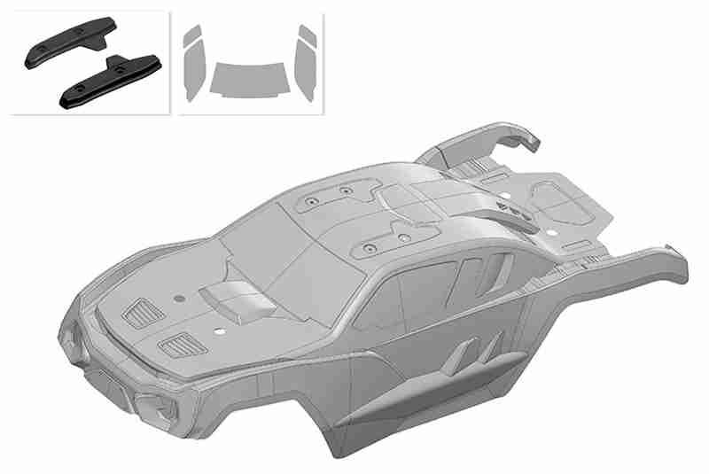 Team Corally Polycarbonate Body Kagama 4 Clear Cut Decals 1 Pc Team Corally Polycarbonate Body Kagama 4 Clear Cut Decals 1 Pc
