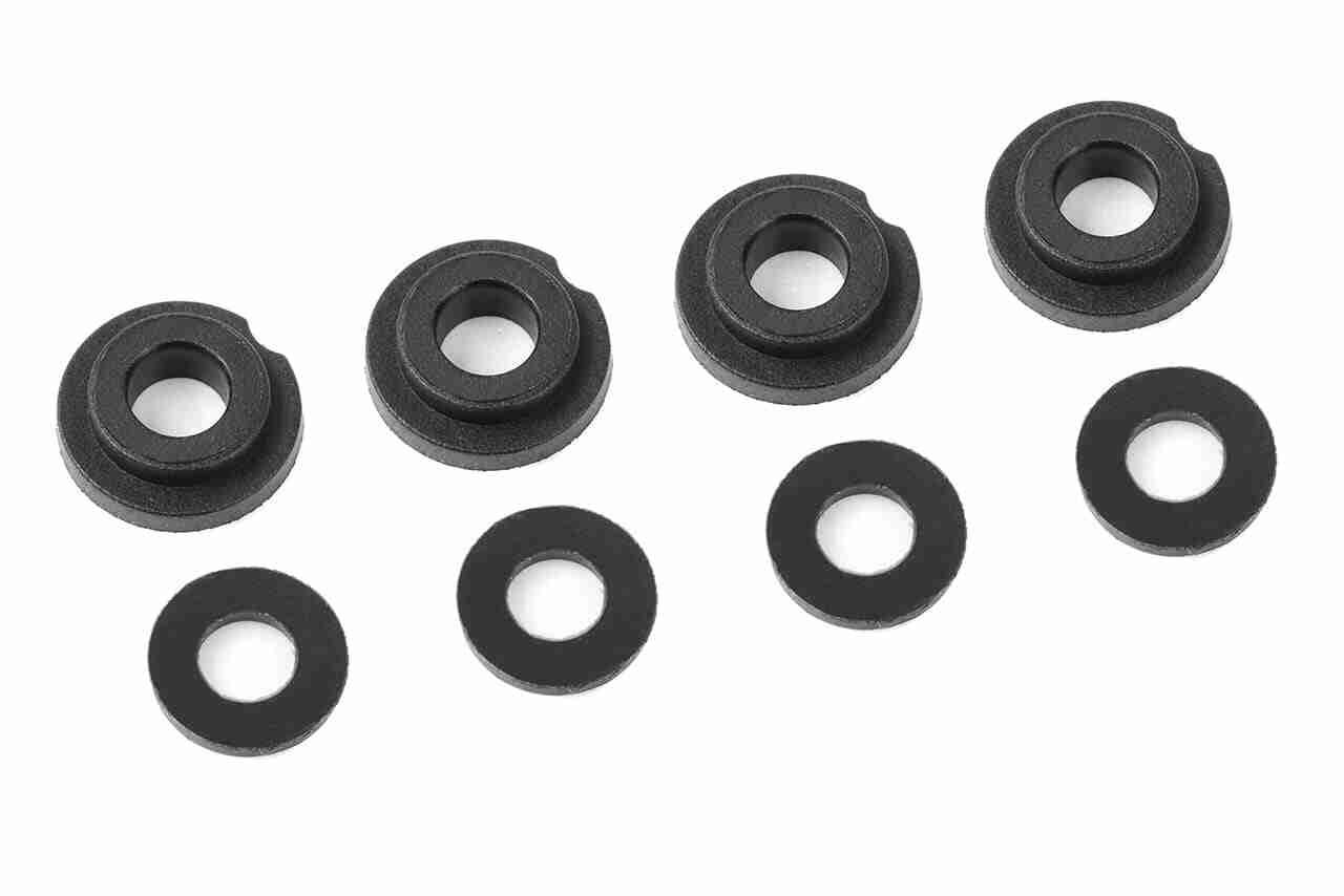 Team Corally Shock Body Insert Washer 1 Set (4+4Pcs) Team Corally Shock Body Insert Washer 1 Set (4+4Pcs)