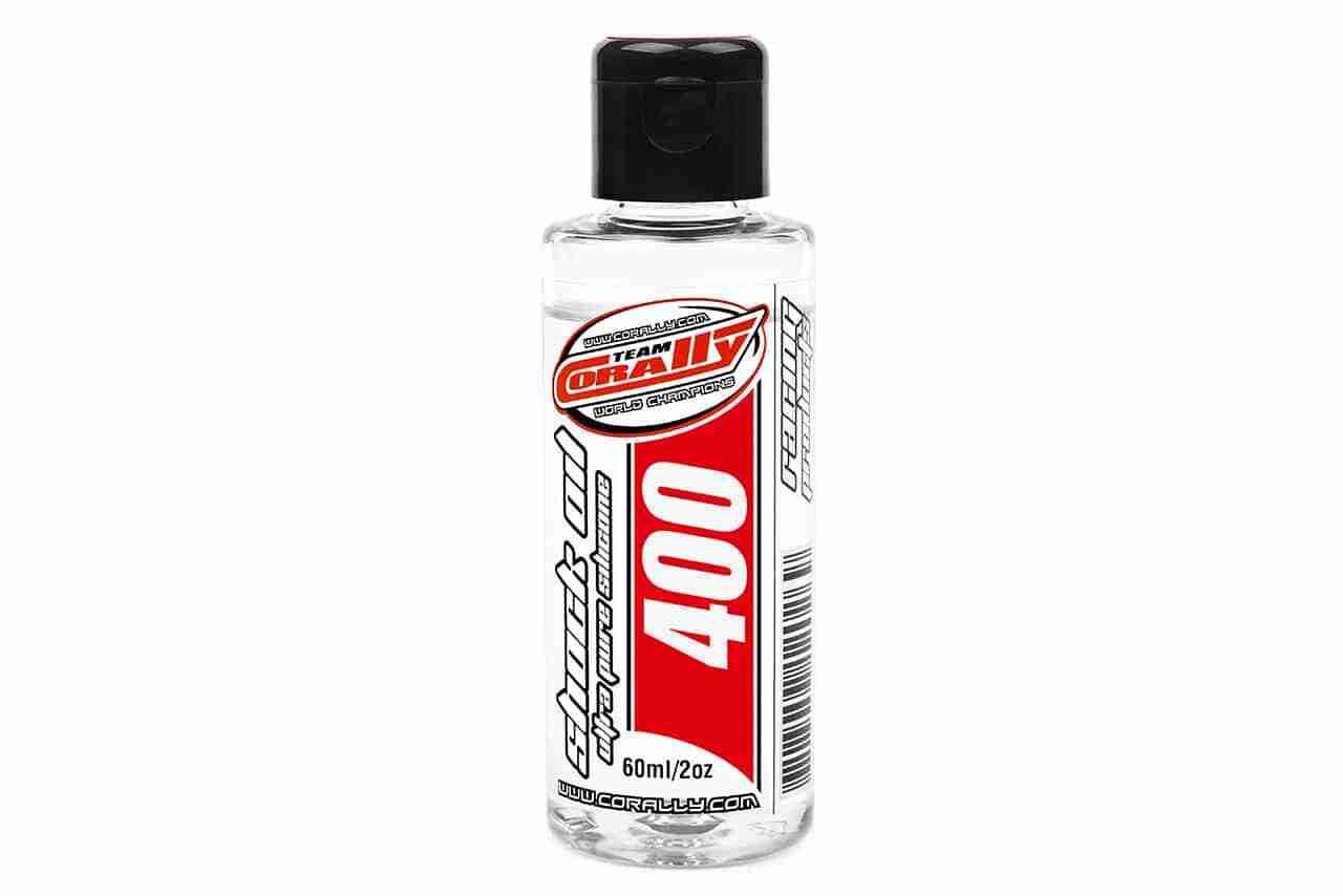 Team Corally Shock Oil Ultra Pure Silicone 400 CPS 60ml / 2oz Team Corally Shock Oil Ultra Pure Silicone 400 CPS 60ml / 2oz