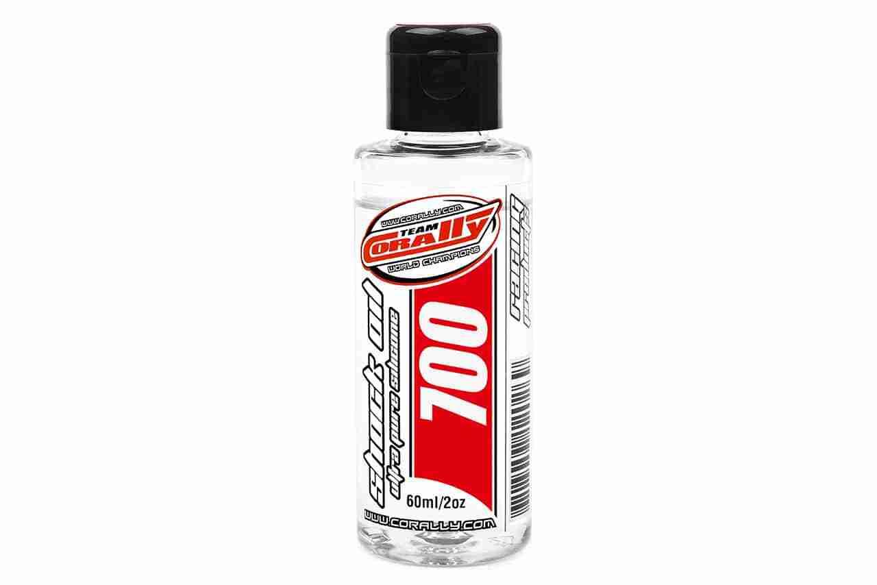Team Corally Shock Oil Ultra Pure Silicone 700 CPS 60ml / 2oz Team Corally Shock Oil Ultra Pure Silicone 700 CPS 60ml / 2oz