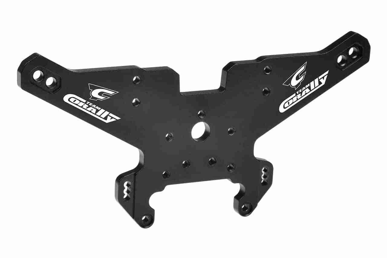 Team Corally Shock Tower MT-G2 Rear Aluminum 5mm Black 1 Pc Team Corally Shock Tower MT-G2 Rear Aluminum 5mm Black 1 Pc