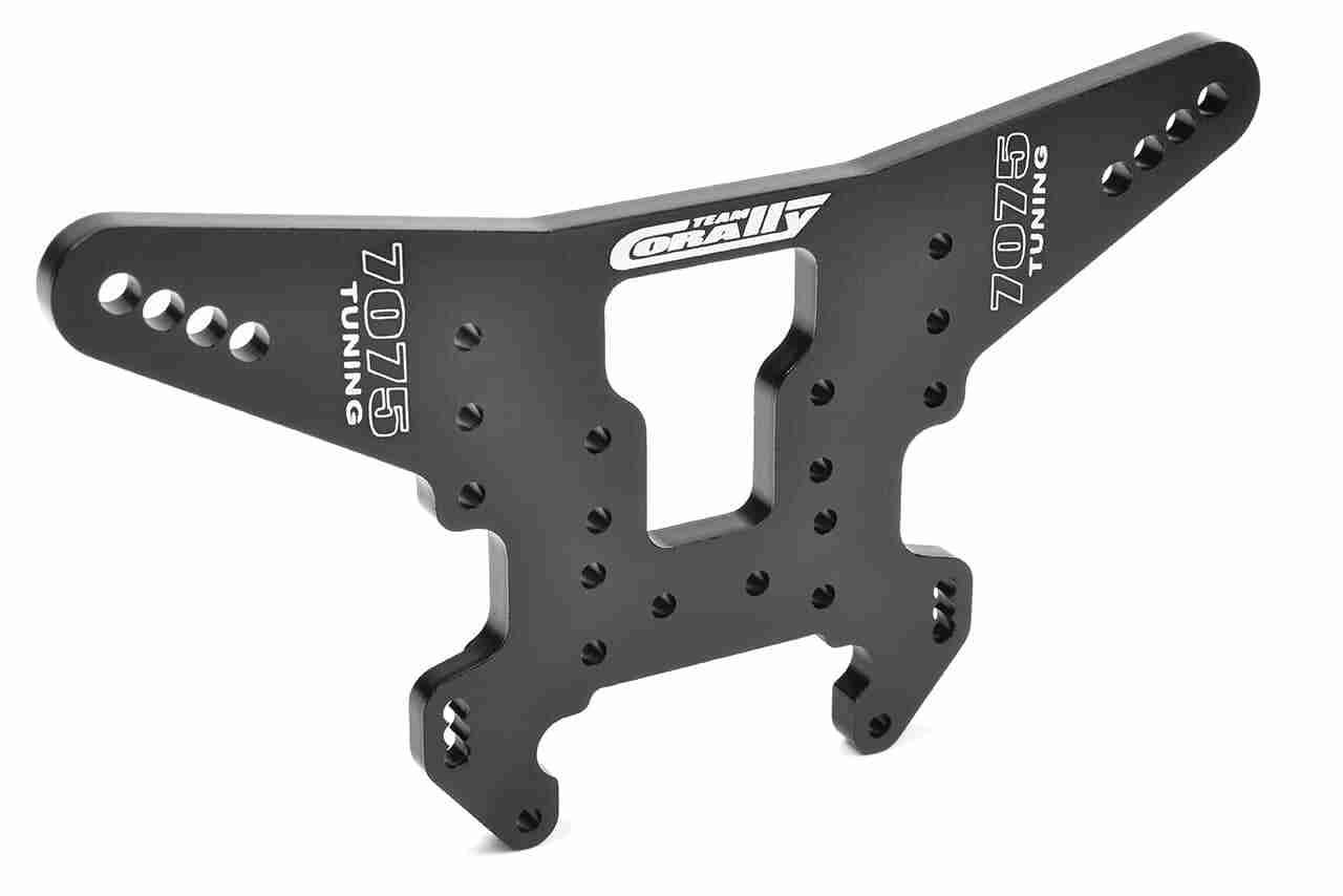Team Corally Shock Tower XTR MTL Rear Aluminum 7075 5mm Black 1 Pc Team Corally Shock Tower XTR MTL Rear Aluminum 7075 5mm Black 1 Pc