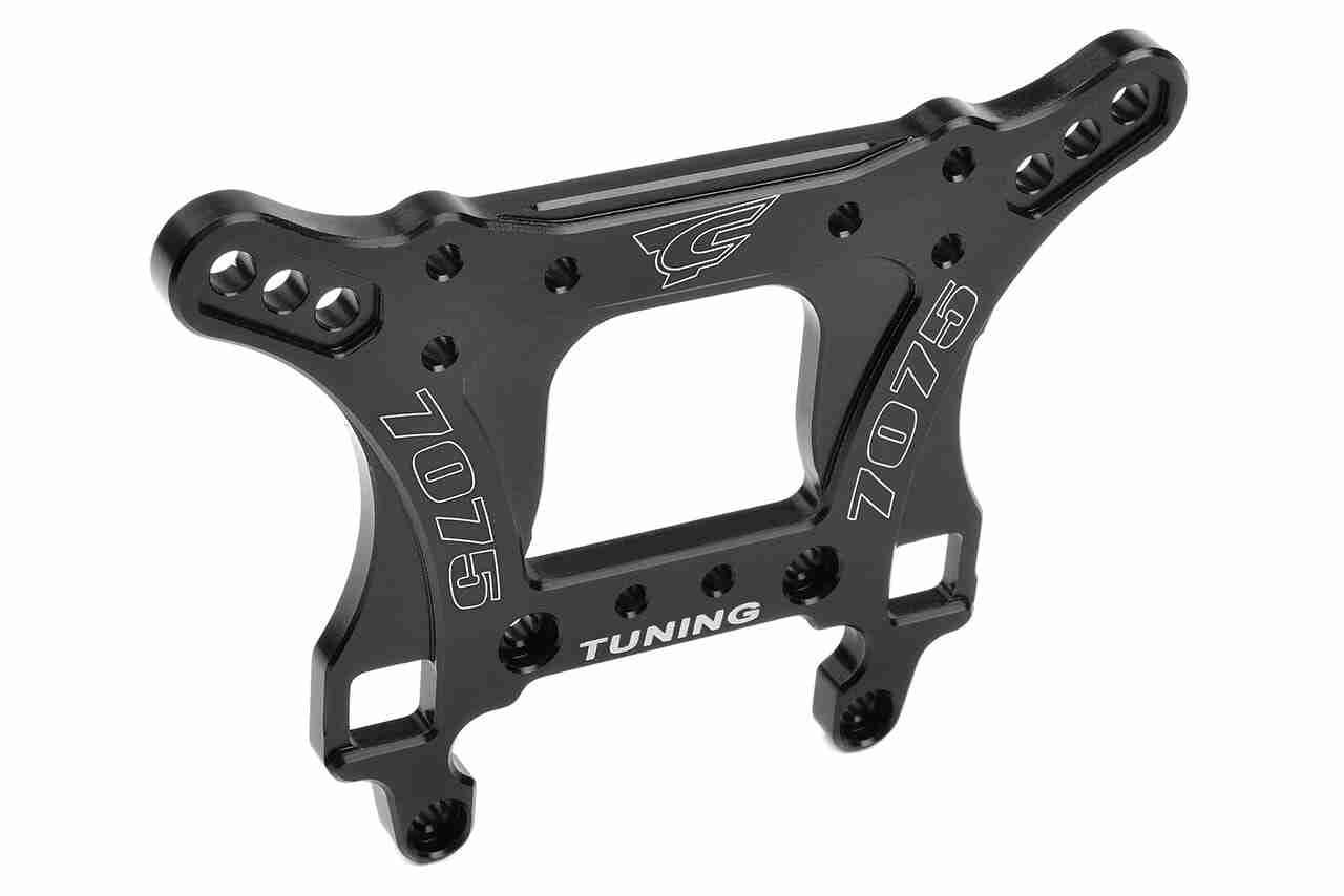 Team Corally Shock Tower Xtreme MT Front Aluminum 7075 5mm Hard Anodised Black Made In Italy Team Corally Shock Tower Xtreme MT Front Aluminum 7075 5mm Hard Anodised Black Made In Italy