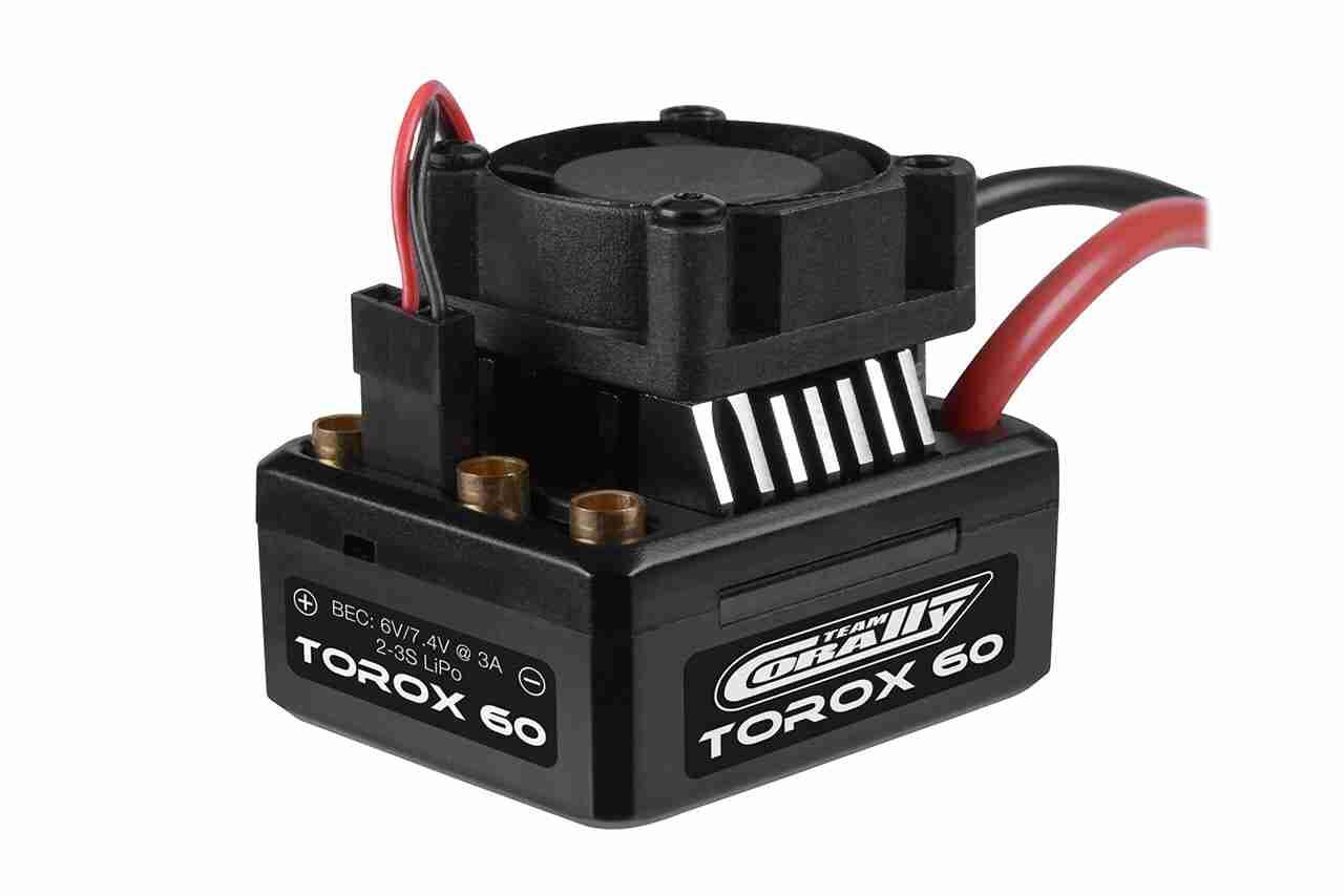 Team Corally Speed Controller TOROX 60 Brushless 2-3S Team Corally Speed Controller TOROX 60 Brushless 2-3S