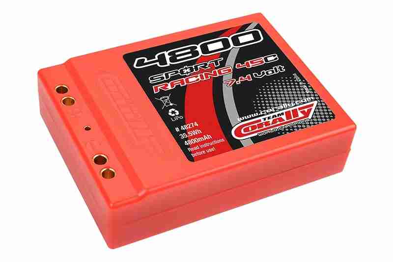 Team Corally Sport Racing 2S Lipo Batteri (45C, 4800mAh, Square Stick 4mm) – C-48274 Team Corally Sport Racing 2S Lipo Batteri (45C, 4800mAh, Square Stick 4mm) – C-48274
