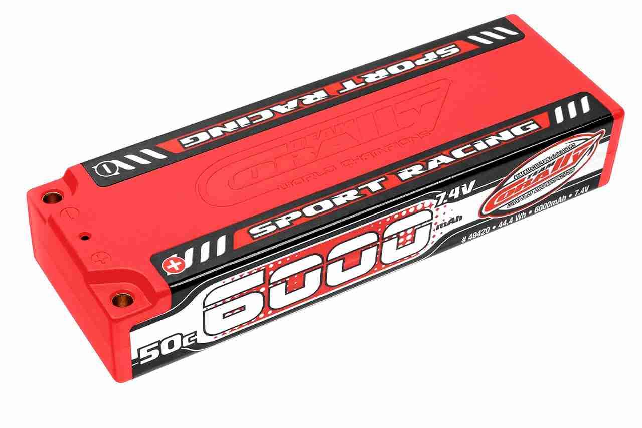 Corally Sport Racing 50C LiPo Battery 6000mAh 7.4V Stick 2S 4mm Bullit Corally Sport Racing 50C LiPo Battery 6000mAh 7.4V Stick 2S 4mm Bullit