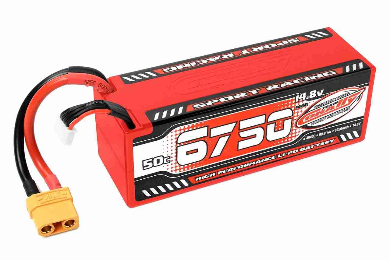 Corally Sport Racing 50C LiPo Battery 6750mAh 14.8V Stick 4S Hard Wire XT90 Corally Sport Racing 50C LiPo Battery 6750mAh 14.8V Stick 4S Hard Wire XT90