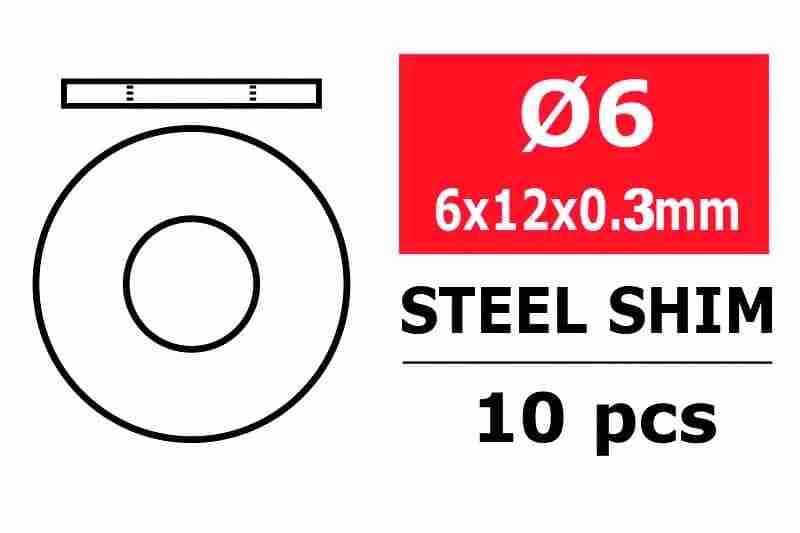 Team Corally Steel Metric Shim 6 Team Corally Steel Metric Shim 6