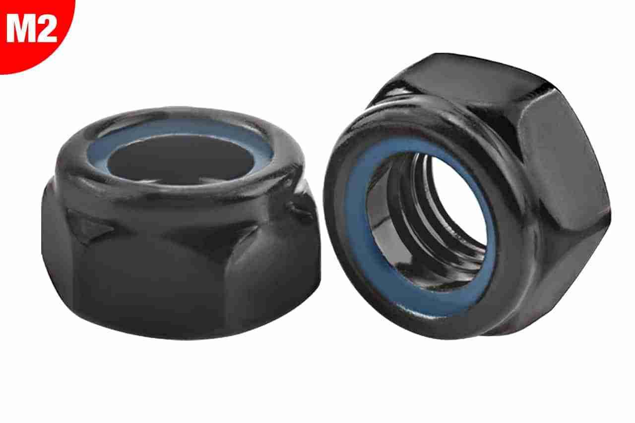 Team Corally Steel Nylstop Nut M2 Black Coated 10 pcs Team Corally Steel Nylstop Nut M2 Black Coated 10 pcs