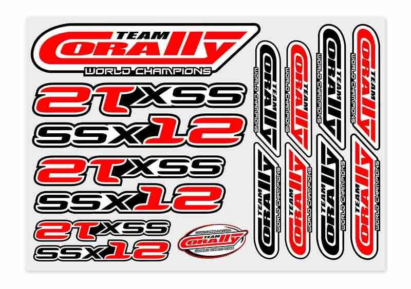 Team Corally Stickersheet SSX-12 Precut 210x148mm 1 pc Team Corally Stickersheet SSX-12 Precut 210x148mm 1 pc