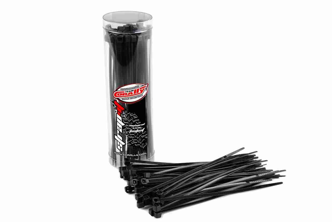 Team Corally Strap-it Cable Tie Raps Black 2.5x100mm 50 pcs Team Corally Strap-it Cable Tie Raps Black 2.5x100mm 50 pcs
