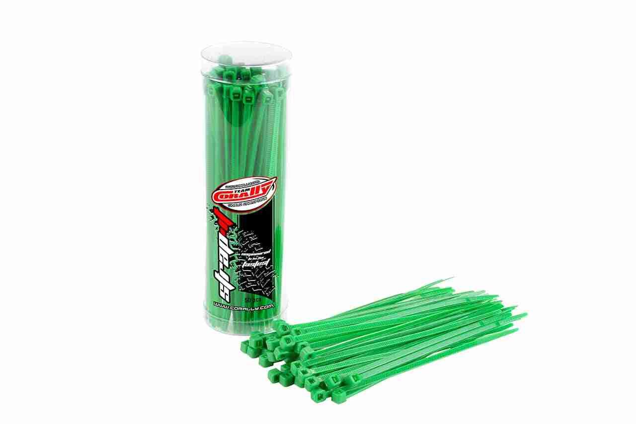 Team Corally Strap-it Cable Tie Raps Green 2.5x100mm 50 pcs Team Corally Strap-it Cable Tie Raps Green 2.5x100mm 50 pcs