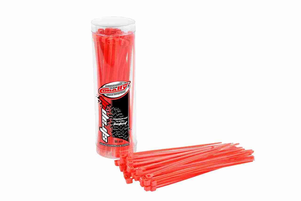 Corally Strap-it Cable Tie Raps Red 2.5x100mm 50 pcs Corally Strap-it Cable Tie Raps Red 2.5x100mm 50 pcs