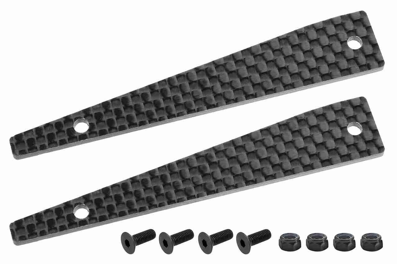 Team Corally Suspension Arm Cover Stiffener HDA-4 Upper Front Left/Right Carbon 2mm 2 pcs Team Corally Suspension Arm Cover Stiffener HDA-4 Upper Front Left/Right Carbon 2mm 2 pcs