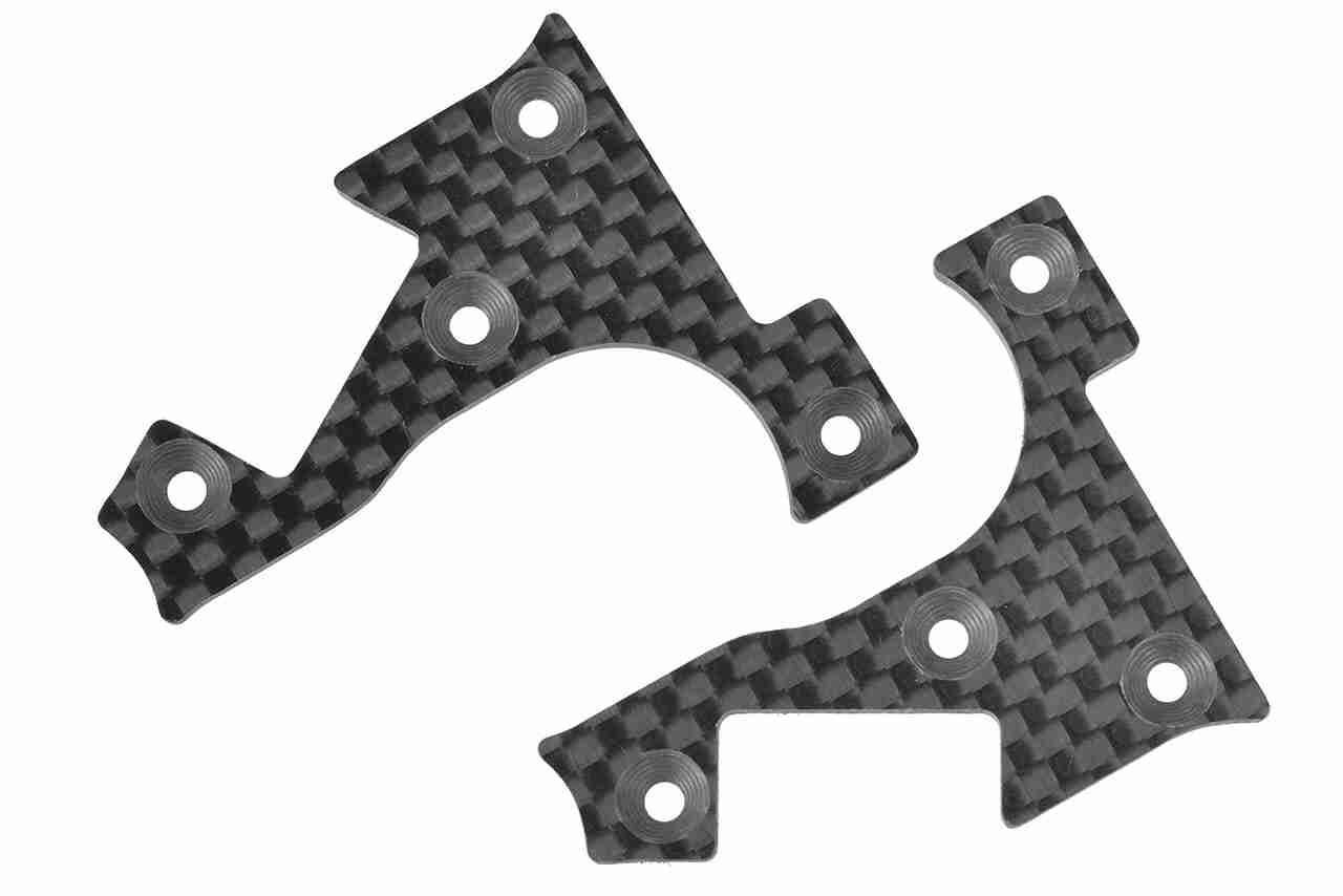 Team Corally Suspension Arm Cover Stiffener XB PRO Front Lower L/R Carbon 2mm 1 Pair Team Corally Suspension Arm Cover Stiffener XB PRO Front Lower L/R Carbon 2mm 1 Pair