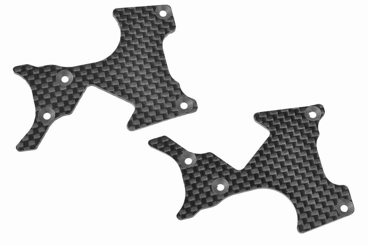 Team Corally Suspension Arm Cover Stiffener XB PRO Rear L/R Carbon 2mm 1 Pair Team Corally Suspension Arm Cover Stiffener XB PRO Rear L/R Carbon 2mm 1 Pair