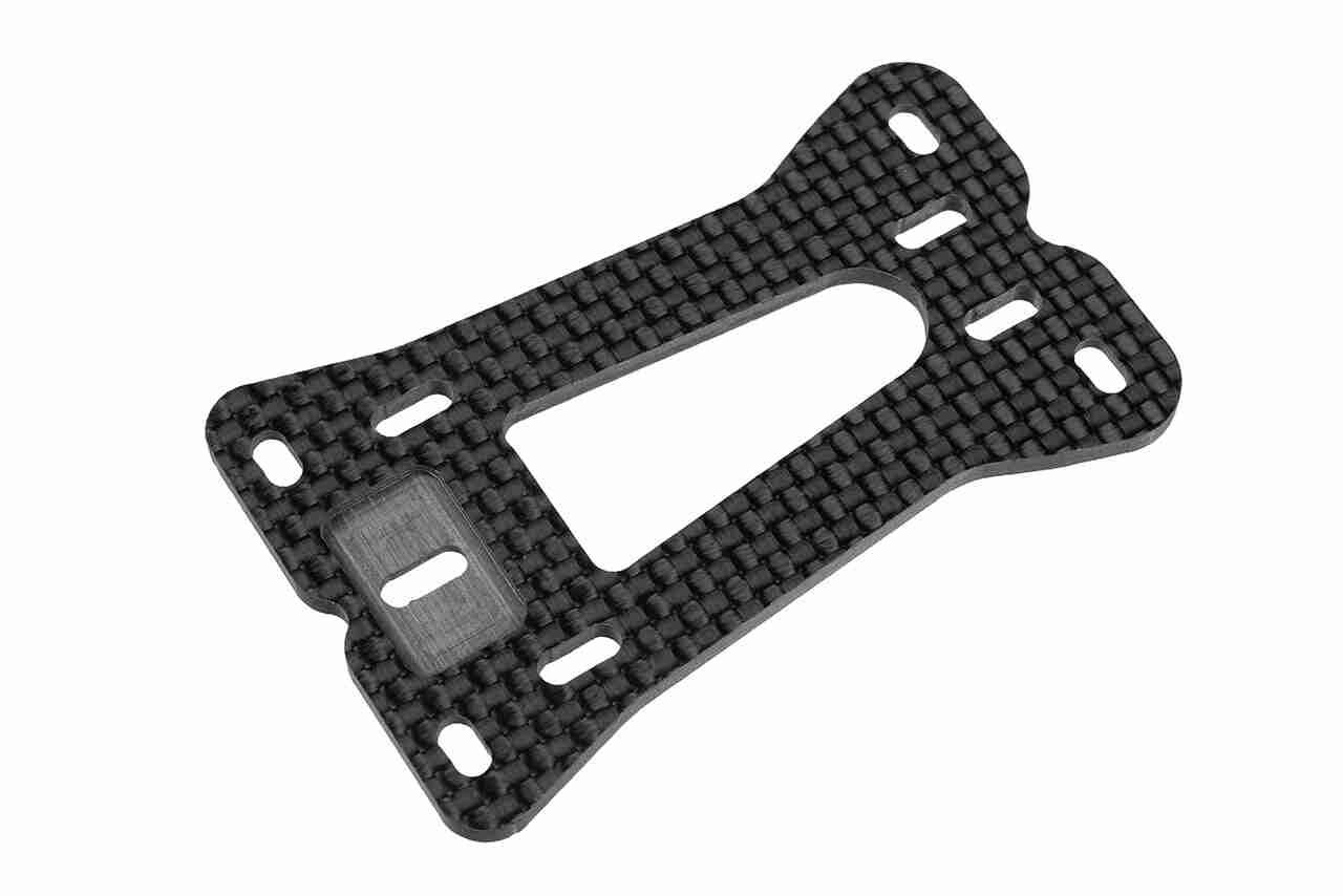 Corally Suspension Arm Mount Plate FSX-10 Upper Carbon 2.5mm Corally Suspension Arm Mount Plate FSX-10 Upper Carbon 2.5mm