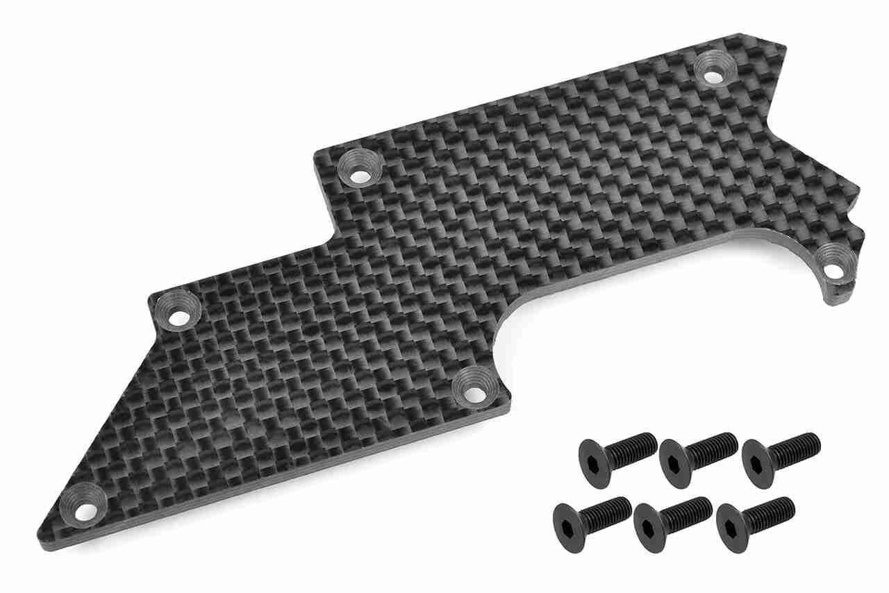 Team Corally Suspension arm stiffener Rear Right Carbon 3mm 1 Pc Team Corally Suspension arm stiffener Rear Right Carbon 3mm 1 Pc