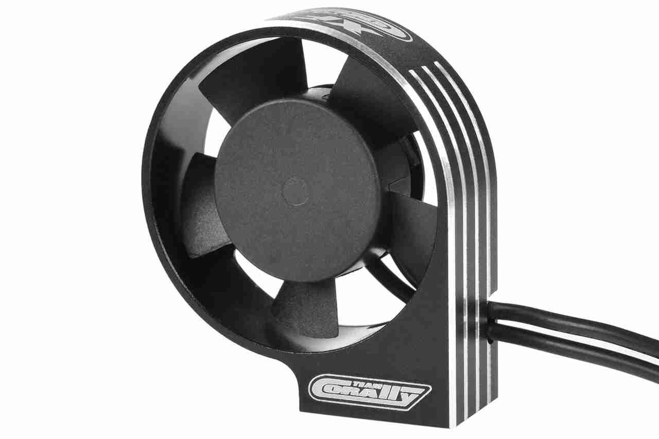 Team Corally Ultra High Speed Cooling Fan XF-40 w/BEC connector 40mm Black Silver Team Corally Ultra High Speed Cooling Fan XF-40 w/BEC connector 40mm Black Silver