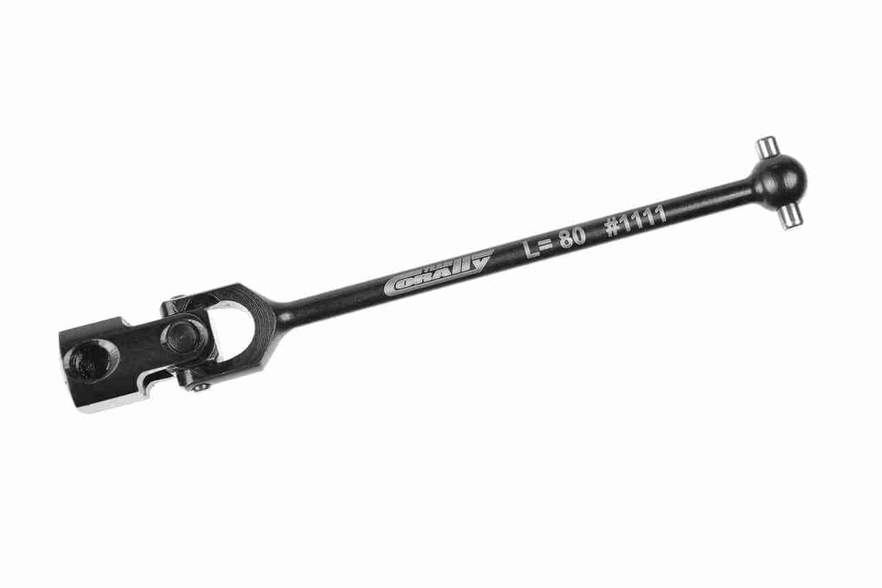 Team Corally Universal Drive Shaft XB PRO Center Front 80mm Swiss Spring Steel 1 Pc Team Corally Universal Drive Shaft XB PRO Center Front 80mm Swiss Spring Steel 1 Pc