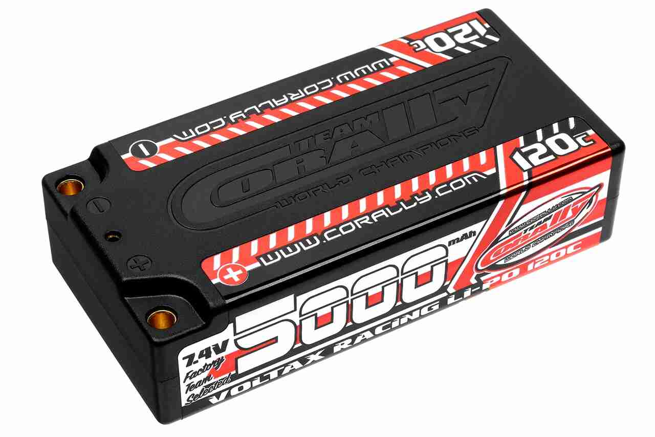Team Corally Voltax 120C 2S LiPo Batteri – 5000mAh 7.4V Shorty Team Corally Voltax 120C 2S LiPo Batteri – 5000mAh 7.4V Shorty