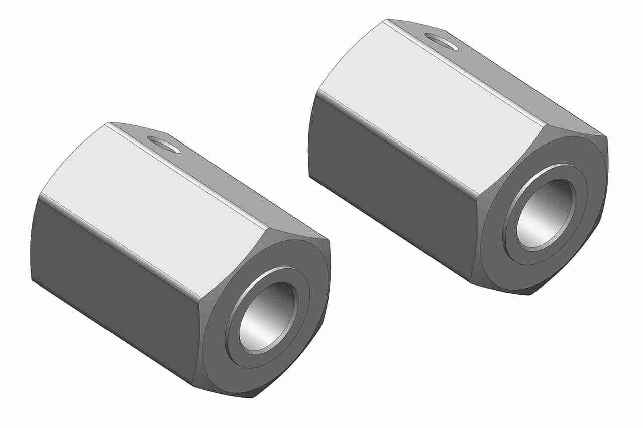 Team Corally Wheel Hex Adapter Front Aluminum 2 pcs Team Corally Wheel Hex Adapter Front Aluminum 2 pcs