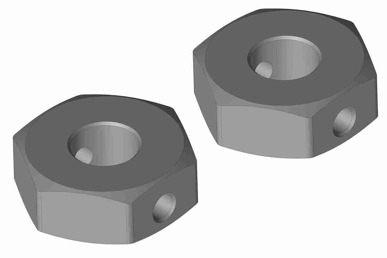 Team Corally Wheel Hex Adapter Rear Aluminum 2 pcs Team Corally Wheel Hex Adapter Rear Aluminum 2 pcs