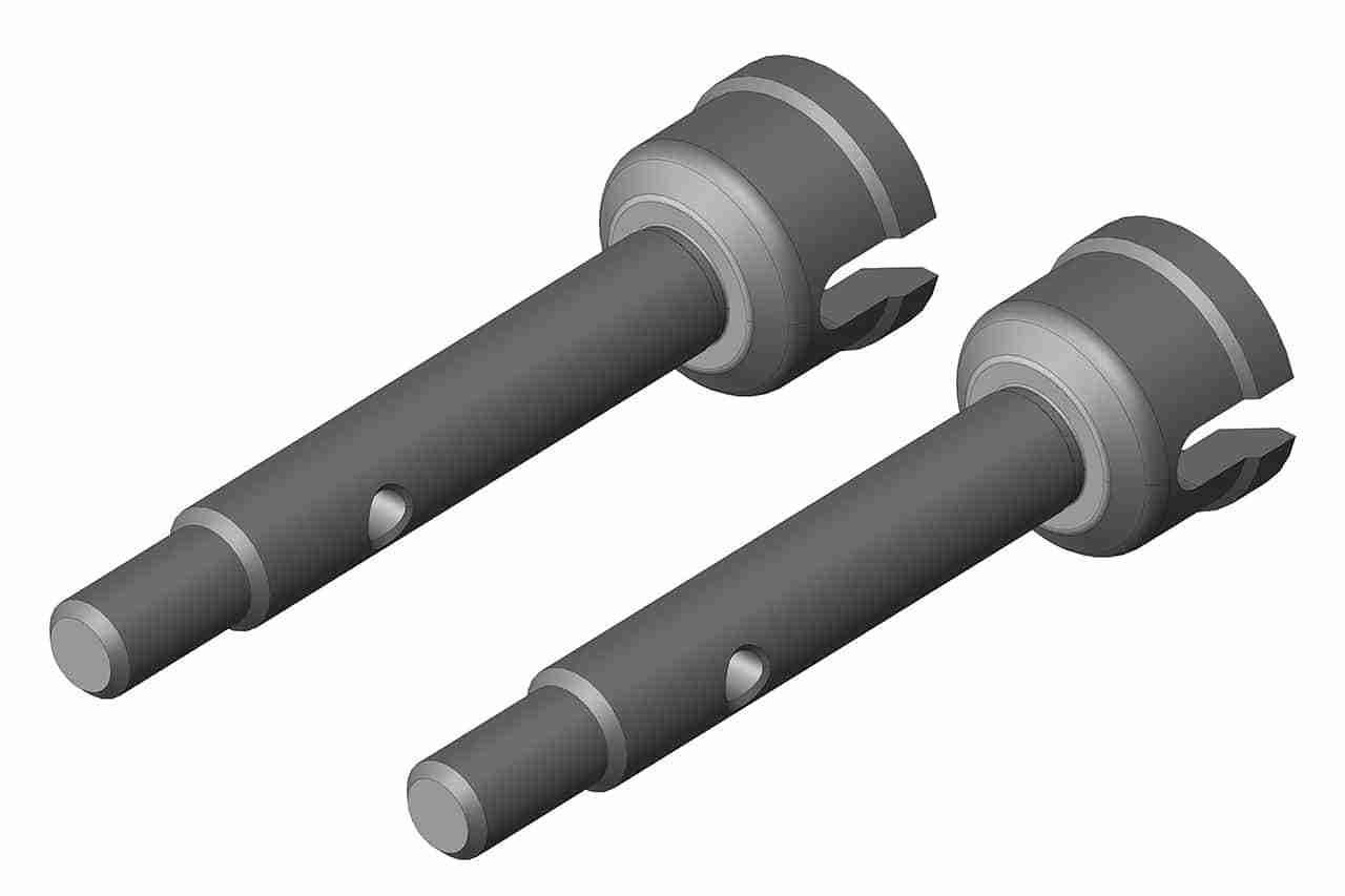 Team Corally Wheel Shaft Rear Steel 2 Pcs Team Corally Wheel Shaft Rear Steel 2 Pcs