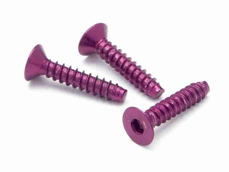 z079_z079_01p_800_600 HPI Z079 Alu Tp Flat Hd Screw 3 X15mm Hex Socket/Purple/5Pc